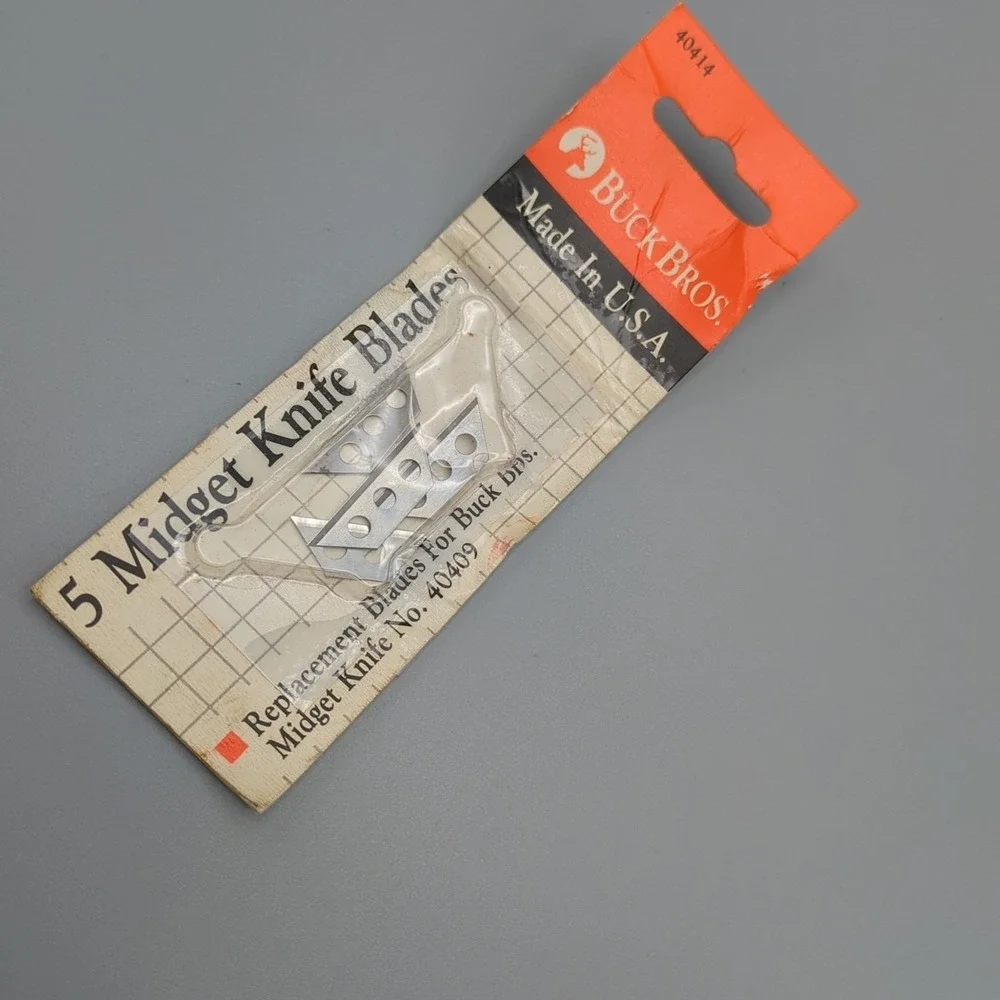 VTG‎ Utility 4 Replacement Blades 3 hole for Buck Bros Midget Mini Knife 40409